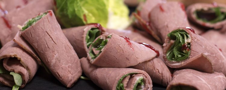 sliced roast beef